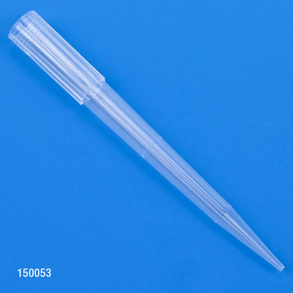 Globe Scientific Pipette Tip, 100 - 1250uL, Certified, Universal, Low Retention, Graduated, 84mm, Extended Length, Natural, STERILE, 1000/Stand-Up Resealable Bag Pipette Tip; Universal; universal pipette tips; low retention tips